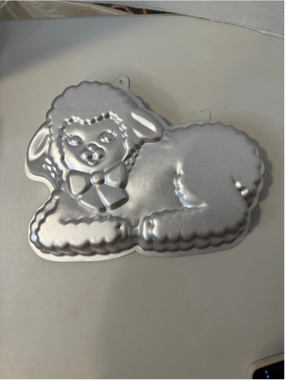Unbranded Lamb Shaped Metal Cake Pan Baking Mold One Size Silver
